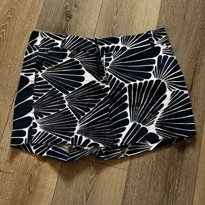 J. Crew Black and White High Waist Shorts